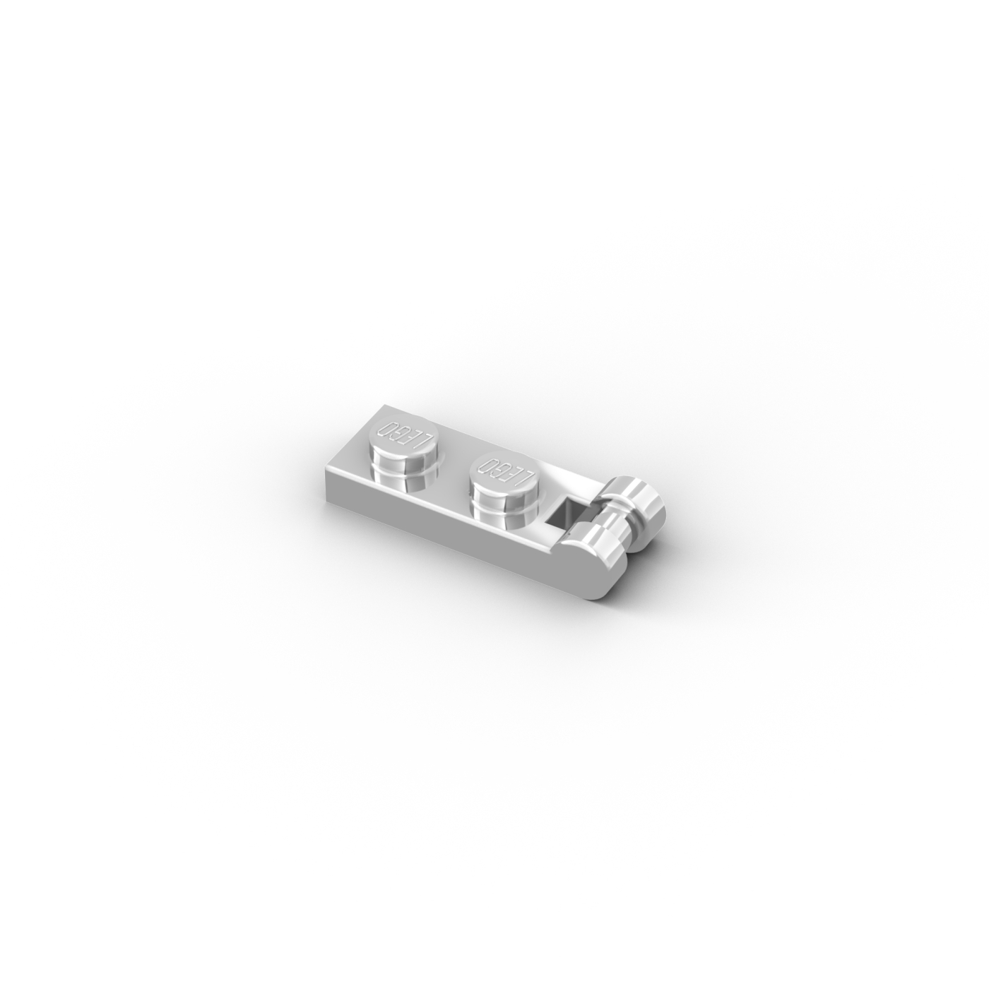 1x2 LEGO® plate modified with handle on end - closed ends