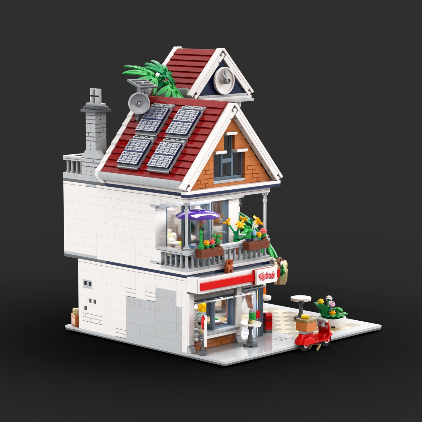 Townhouse with Kebab Store