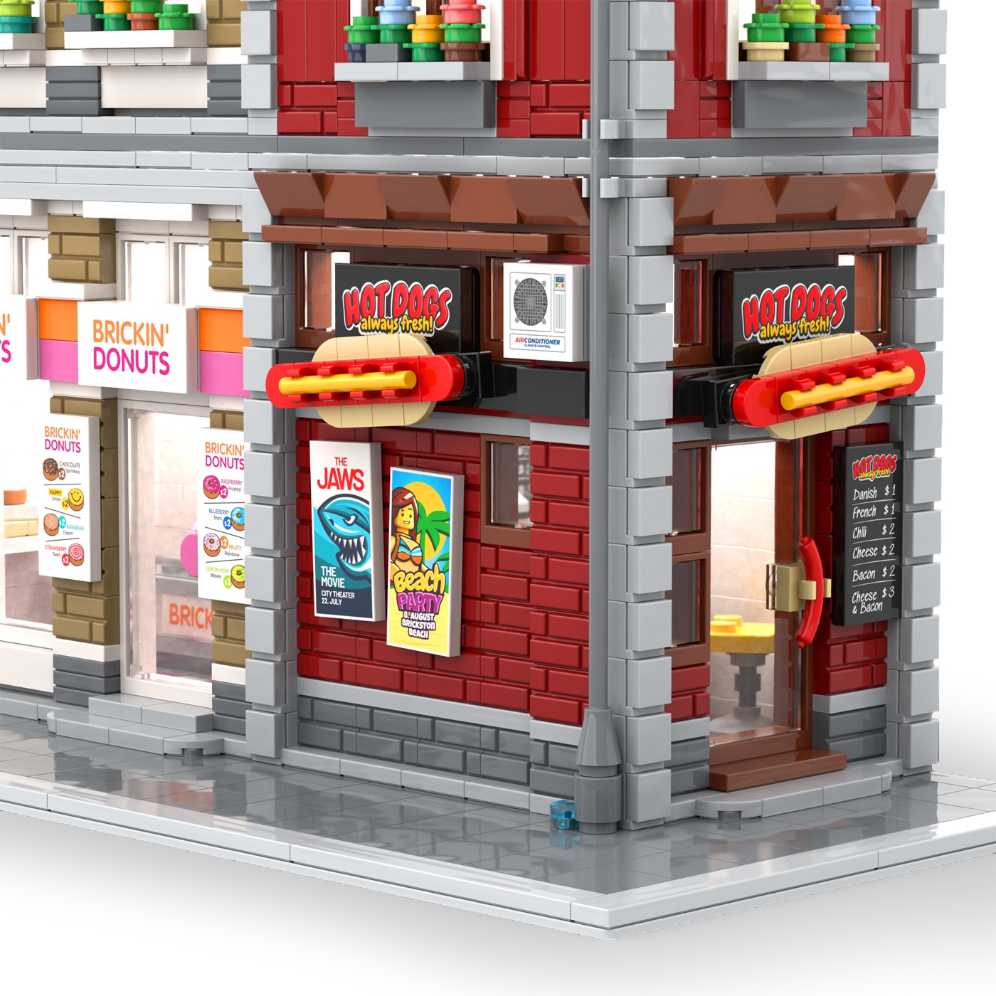 Brickin Donuts and Hot Dogs Shop